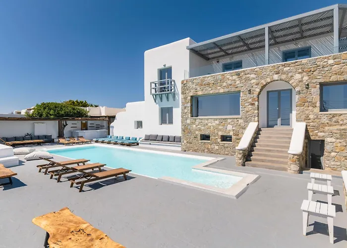 Infinium One, Sunset Views 10' From Mykonos Town! Villa