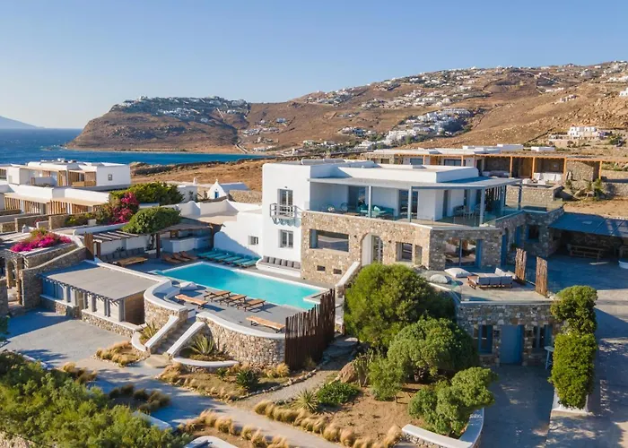 Infinium One, Sunset Views 10' From Mykonos Town! Villa