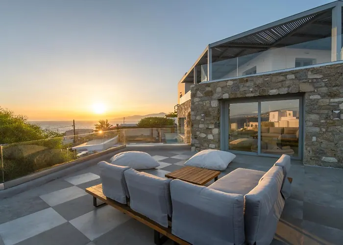 Infinium One, Sunset Views 10' From Mykonos Town! * 아기오스 스테파노스