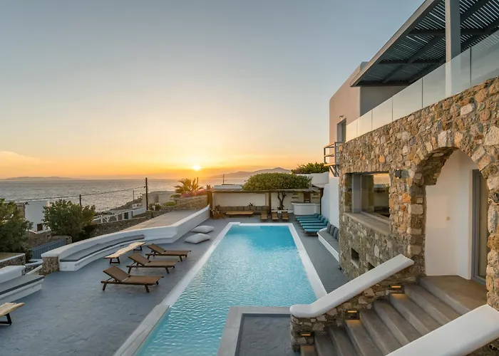 Infinium One, Sunset Views 10' From Mykonos Town!