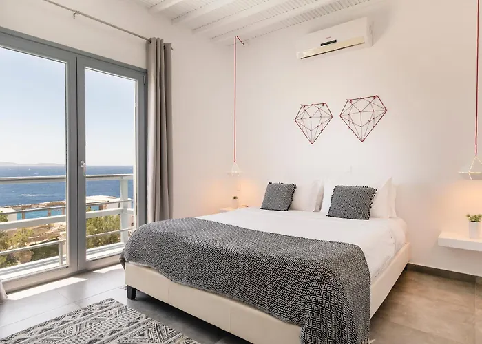 Infinium One, Sunset Views 10' From Mykonos Town! * 아기오스 스테파노스