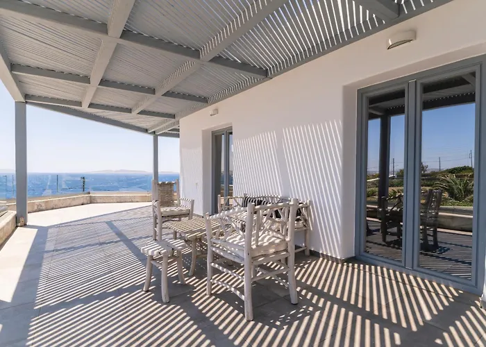 빌라 Infinium One, Sunset Views 10' From Mykonos Town!