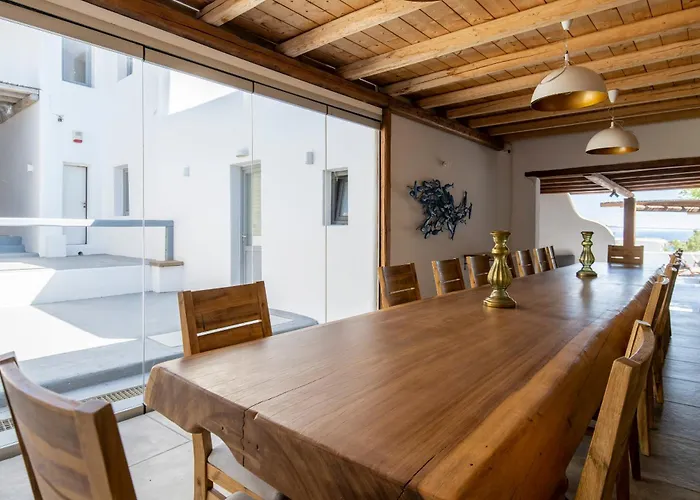 빌라 Infinium One, Sunset Views 10' From Mykonos Town!